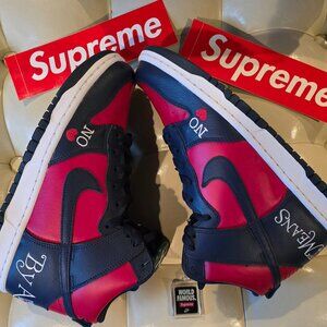 Size 8.5- Nike Dunk High SB x Supreme